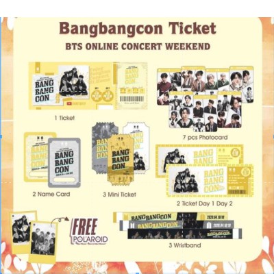 PTD BTS Muster &amp; Bang bang con live tiket konser (Replika) 2021 Muster birthday gift