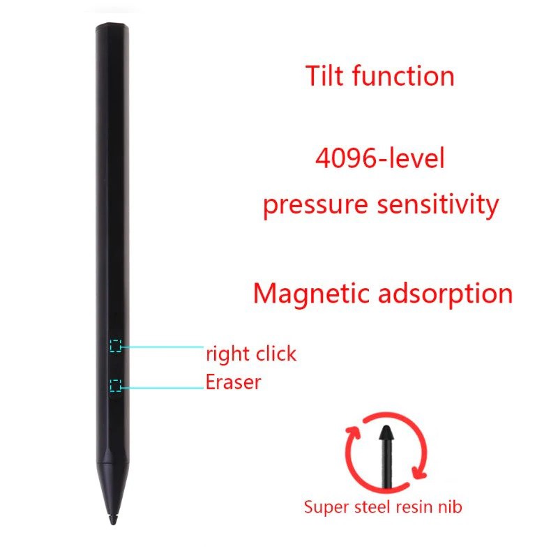 Stylus Tablet Pen For Surface - 4096-Level Pressure Sensitivity