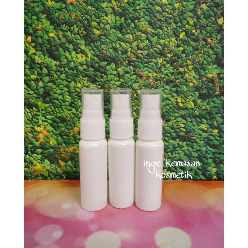 BOTOL SPRAY 30 ML PUTIH TUTUP PUTIH
