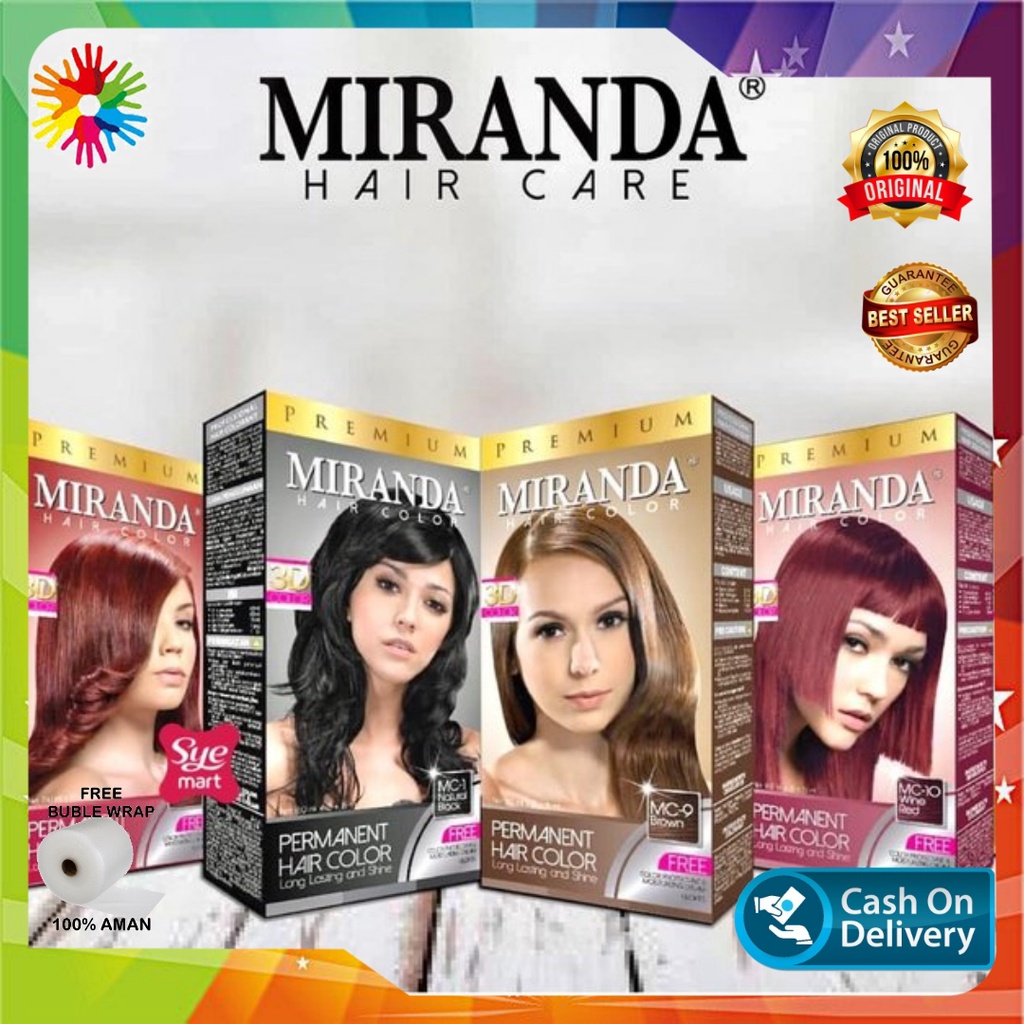 Miranda Hair Color Hair Care Pewarna Rambut Miranda Bisa Cod Shopee Indonesia