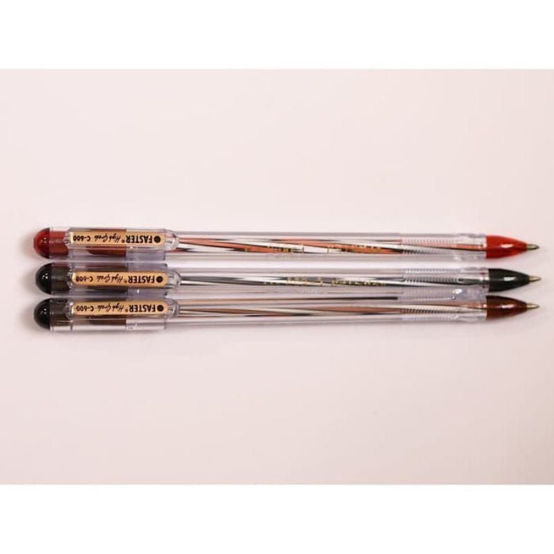 

Faster Ballpoint /Pulpen C600 0.7mm (1pcs) Ballpoint Pen Black Hitam