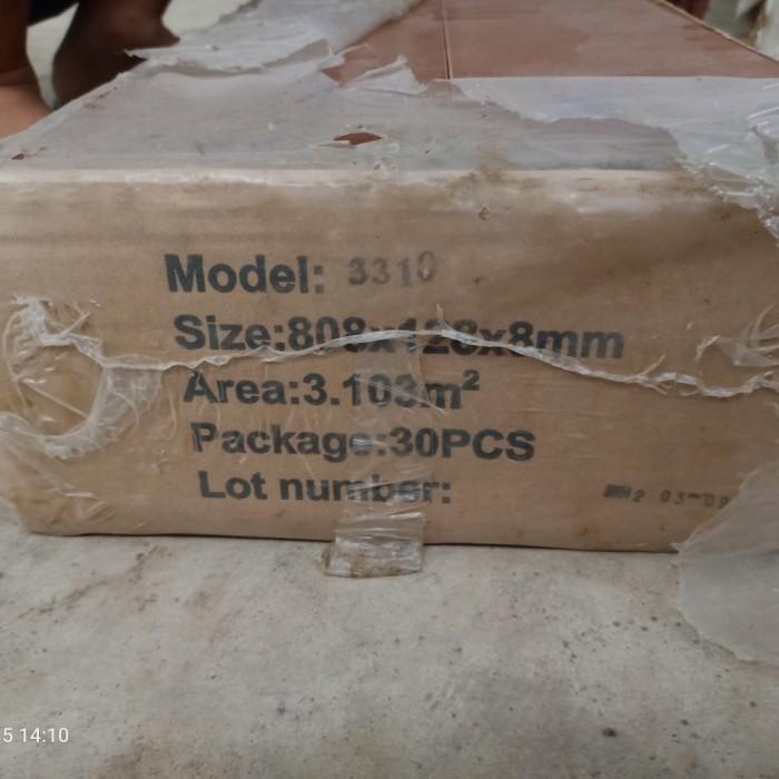 parquet flooring parket mdf vinyl lantai motif kayu 8mm sisa 8Meter