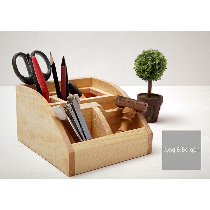 

Wood Pen Holder GUENTHER Tempat Pensil Kayu desktop storage Stationery