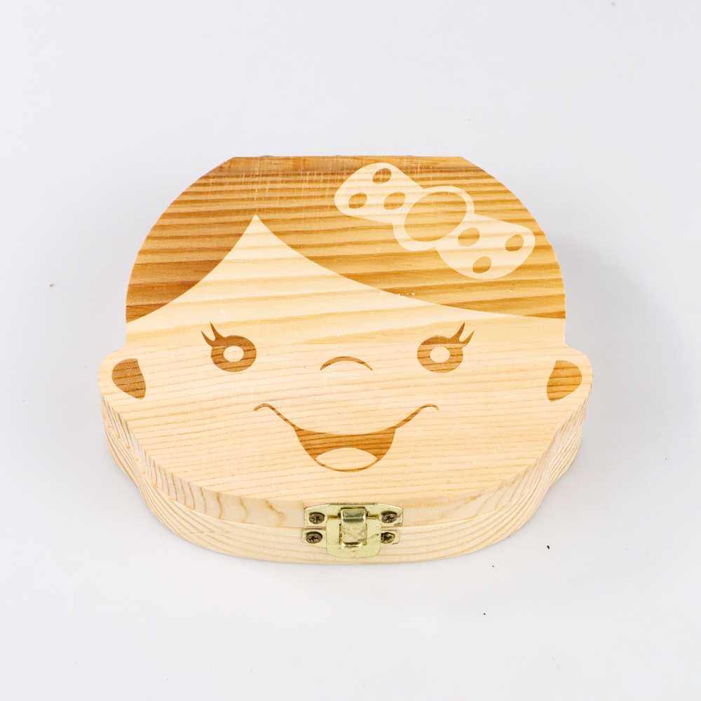 GIJ - Kotak Tempat Gigi Susu Bayi Baby Teeth Wood Box