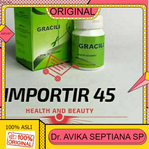 100% ASLI Best Seller KODE-234 GRACILI - Gracili obat herbal asli mengatasi perut buncit