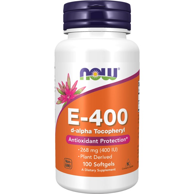Now Foods Vitamin E 400 IU Vit E-400 E400 - 100 softgels