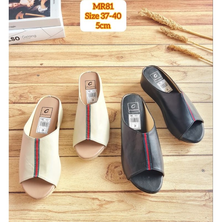 ABBUSHOES MR 81 Wedges Sandal Kokop (Terbaru)