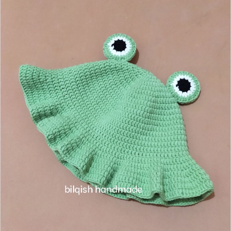bucket hat-keropi- bucket hat rajut handmade