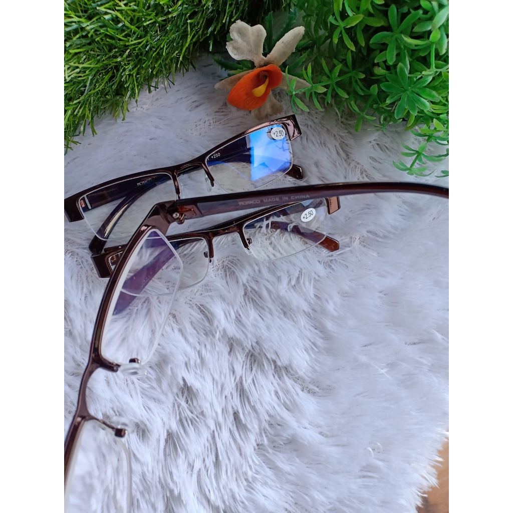 KACAMATA BACA CEWEK/COWOK CA255.IE/KACAMATA BACA SEMI RIMLESS/KACAMATA BACA MODEL TERBARU