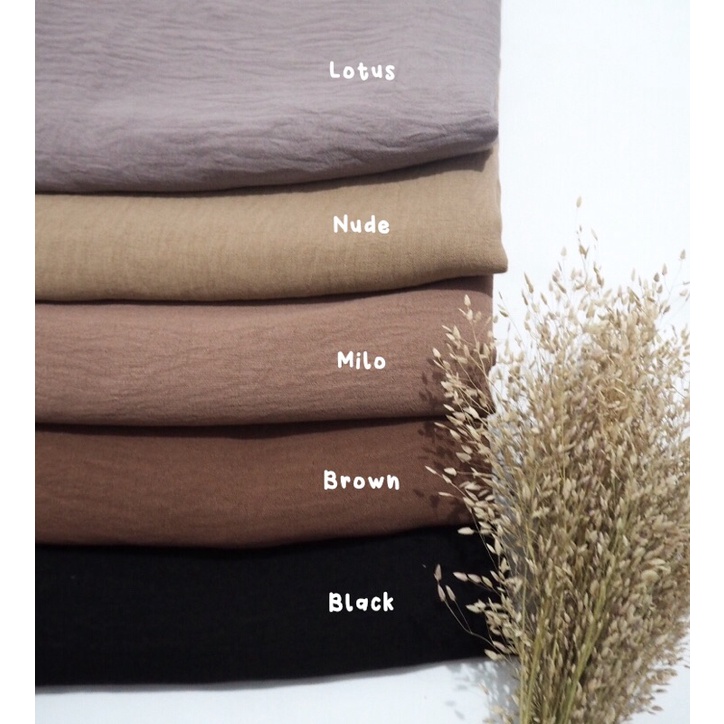 Pashmina Crinkle Premium / MEEDA Pashmina Syari 200x100 cm-2