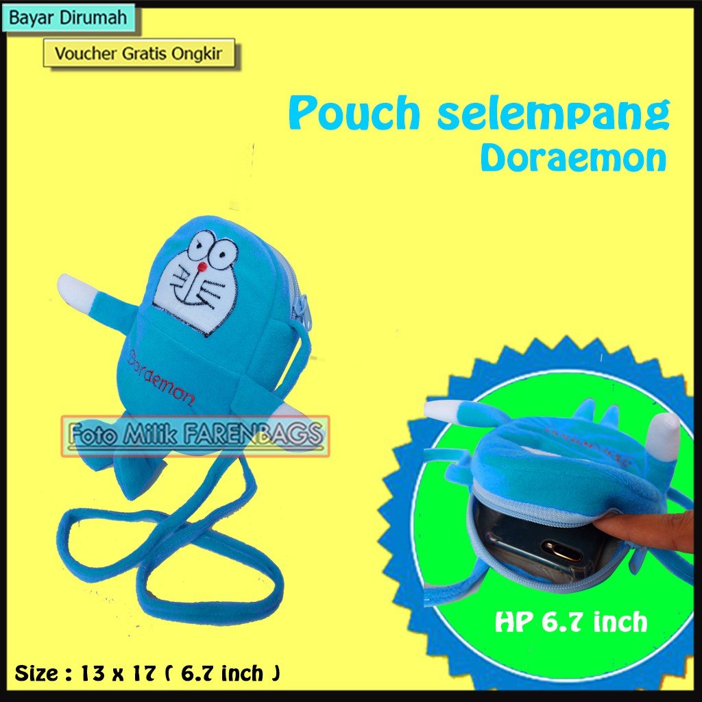 Pouch Selempang Model Boneka Karakter Tas Handpohone Selempang tas Hp