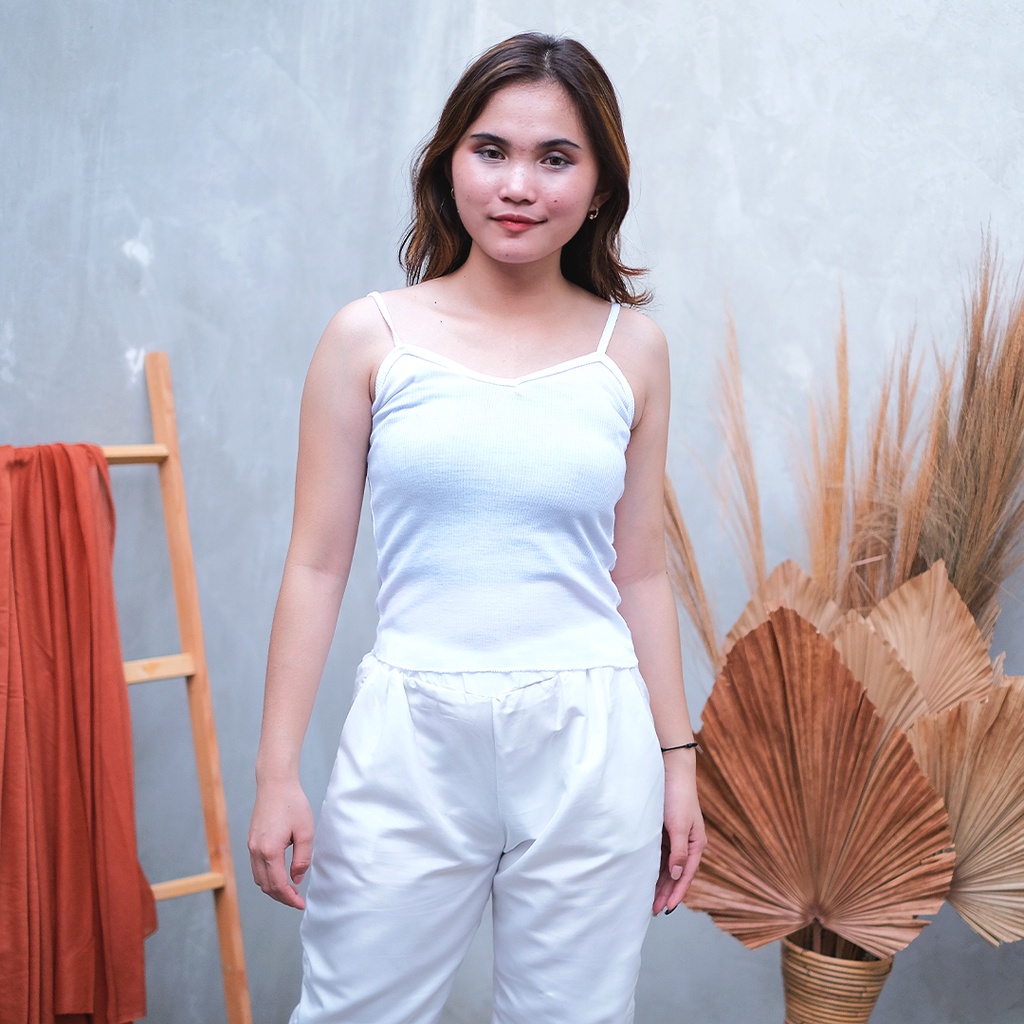 AFI - EC - Tanktop Kamisol RIB-Putih
