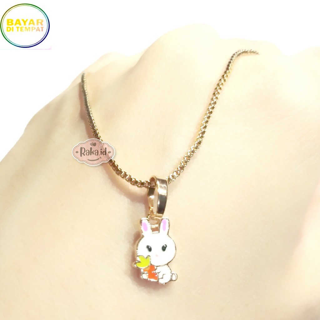 RAKA Acc - Kalung Anak Bunny Kelinci Xuping Perhiasan Cantik Anak Lapis Emas 18k 430