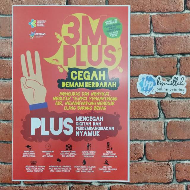 Poster Cegah Demam Berdarah 3m Plus