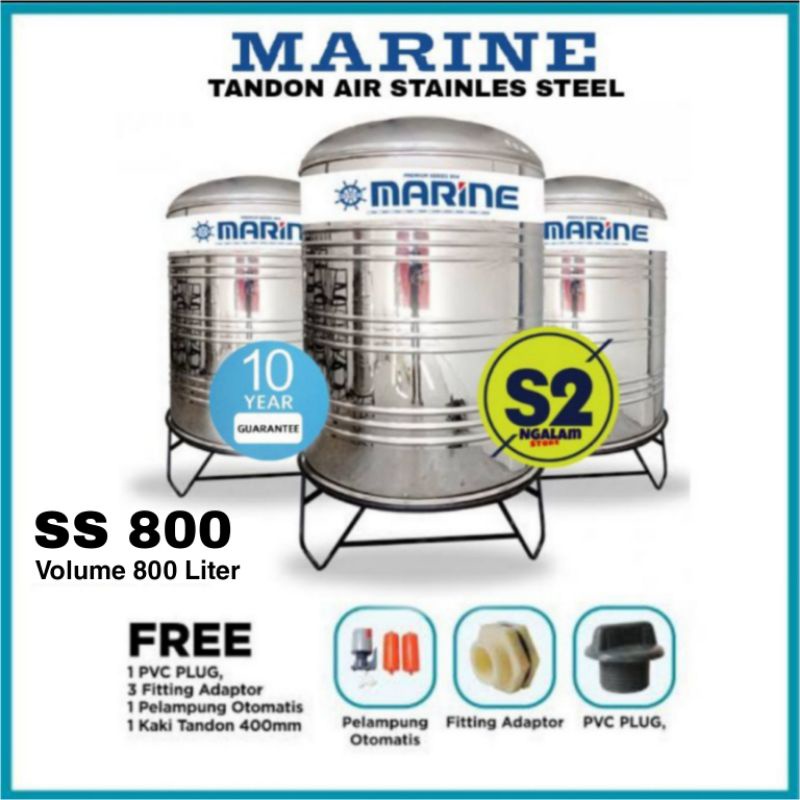 Tandon Air /Toren Air /Tangki Air - STAINLESS MARINE SS 800 (Invoice)