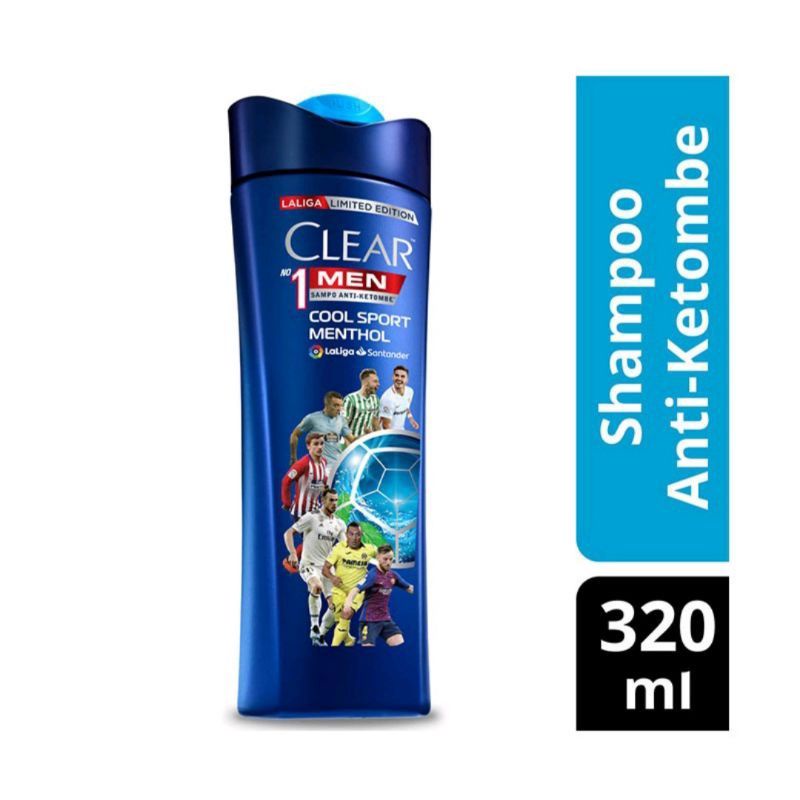 CLEAR MEN SHAMPOO COOL SPORT MENTOL 320ml / Clear Coconut and Rice 300ml