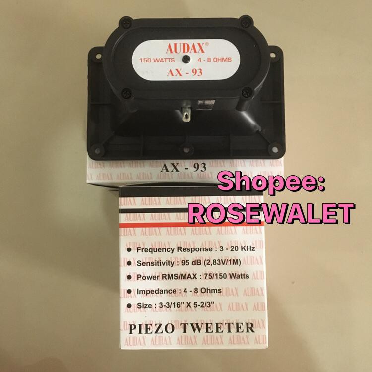 AUDAX AX 93 TWEETER WALET ORIGINAL