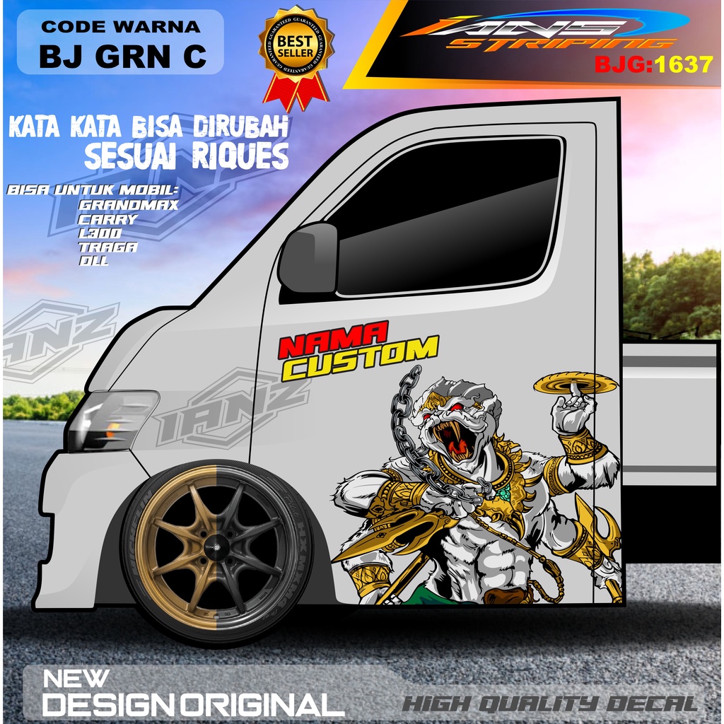 STIKER PINTU GRANMAX  / DECAL PINTU TRAGA GRANMAX / STIKER MOBIL PICK UP