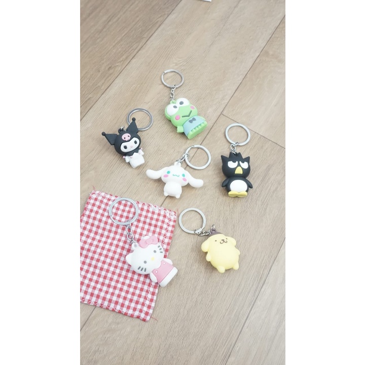 GANTUNGAN KUNCI KARAKTER SANRIO KEYCHAIN KEROPPI KUROPI IMPOR TERMURAH HADIAH SOUVENIR IMUT LUCU