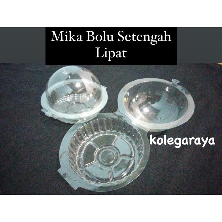 Mika Bolu Setengah Lipat Isi 50 PCS Warna Bening