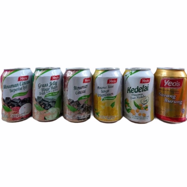 

Yeo's Minuman CinCau, Soya, Sarang Burung, Bunga Krisantemum 300ml