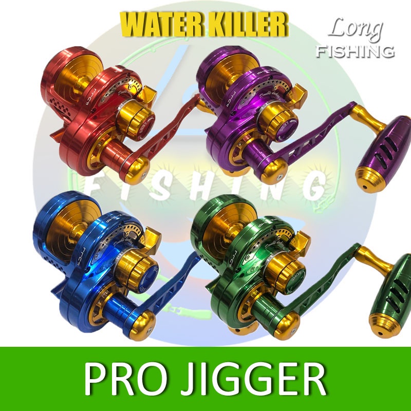Reel Pancing OH WATER KILLER PRO JIGGER Narrow Left Handle Reel OH Jigging Overhead Handle Kiri Max 