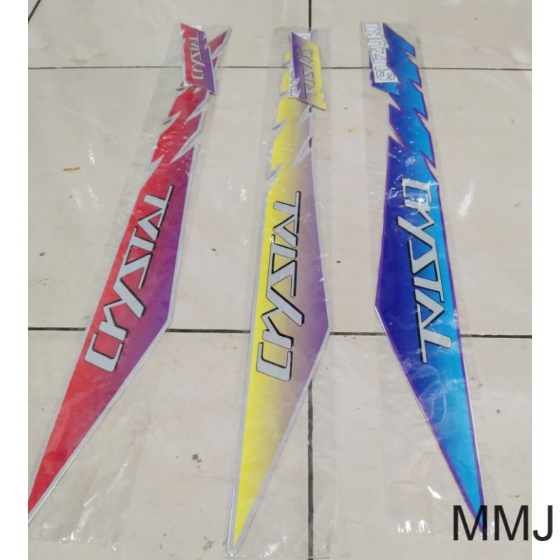 Sticker striping sticker Suzuki crystal 110 crystal 1992 copy original