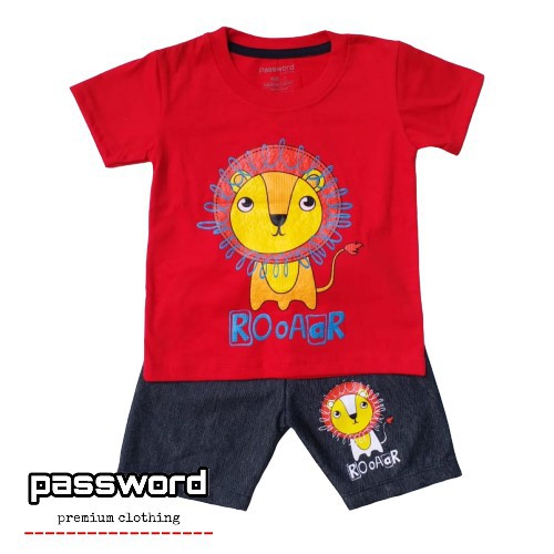 plazababyku FF1 PASSWORD CALL ME LION Setelan Anak 1 - 7 Tahun Baju Anak BerKualitas