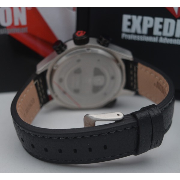 Expedition E 6768 Silver Balck, Jam Tangan Pria, Original