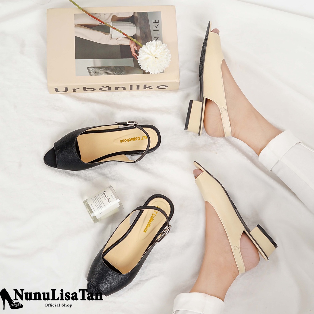 NunuLisatan - Heels wanita korea kasual hak 3 cm model baru heels rapunzel