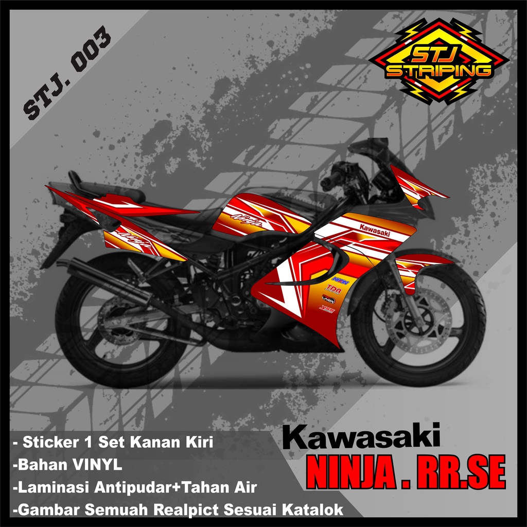 Sticker Striping NINJA RR SE 2011 - Stiker Striping  Variasi Motor NINJA RR SE 2011 Desain Racing ST