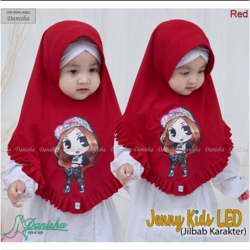 Hijab Anak Murah LED LOL Jersey A