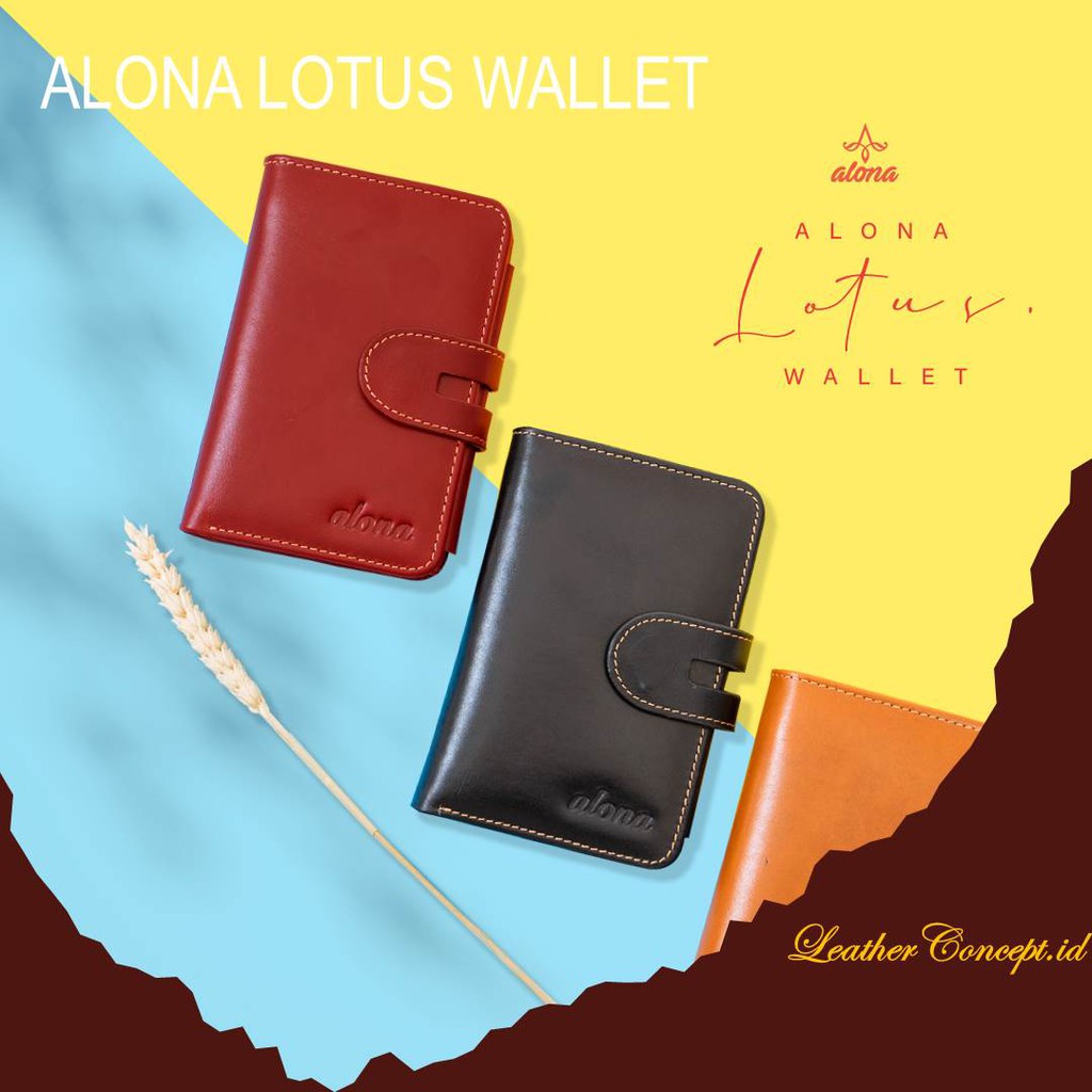 DOMPET KULIT WANITA ALONA LOTUS WALLET