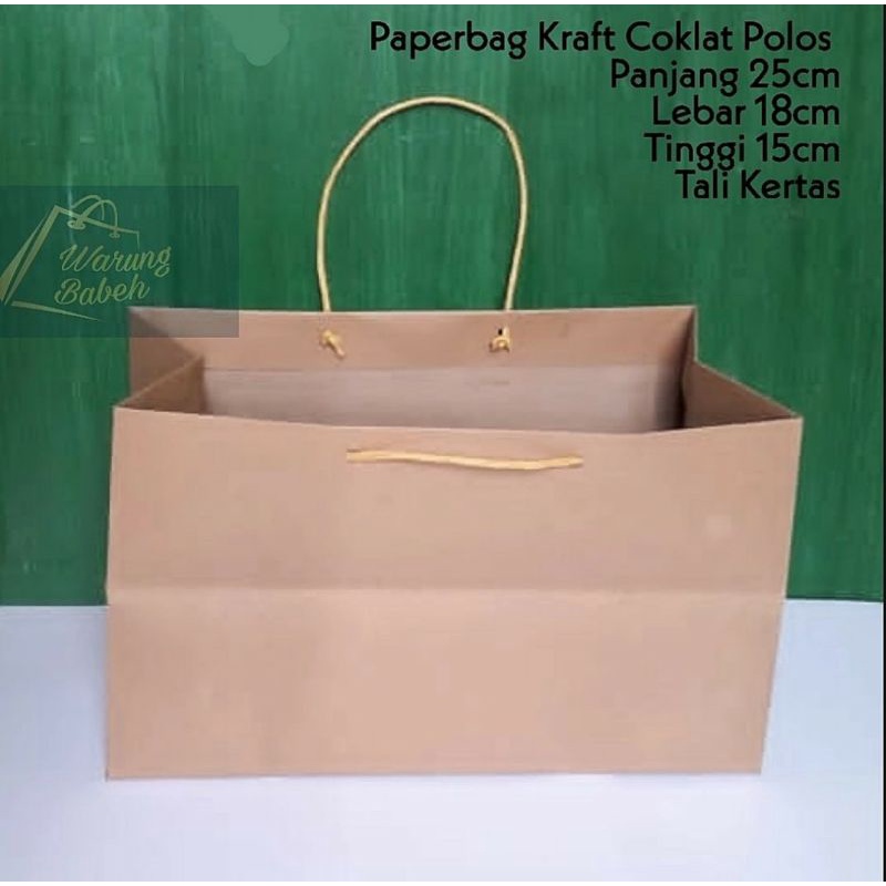 

Paperbag 25x18x15 untuk mika bento, bingkisan ultah anak, hampers, souvenir dll