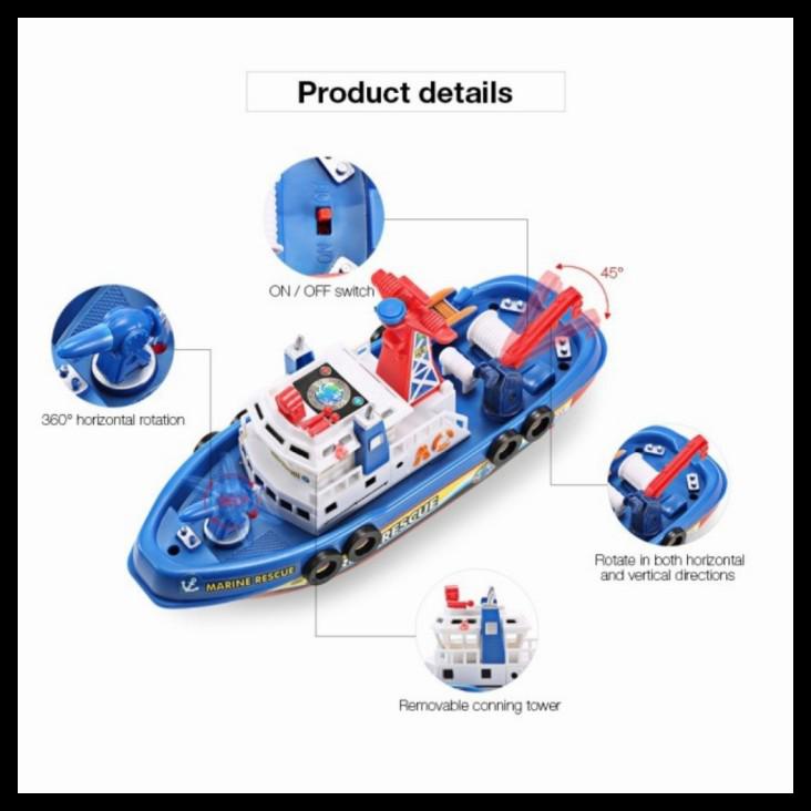 Mainan Perahu Baterai Jalan Di Atas Air Kids Play Fire Boat Kapal Air Shopee Indonesia