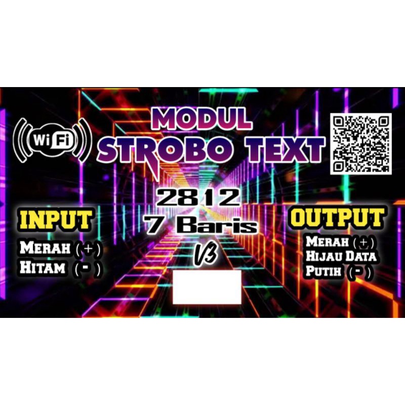 modul strobo text 7 baris 2812 wifi
