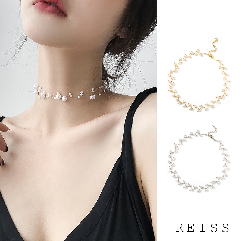 Kalung Choker Mutiara Gaya Korea untuk Wanita