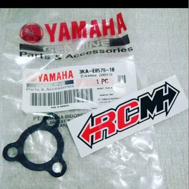 3KA-E8579-10 gasket paking segitiga netral plug blind yamaha rxking rx king rxs rx s ori yamaha asli