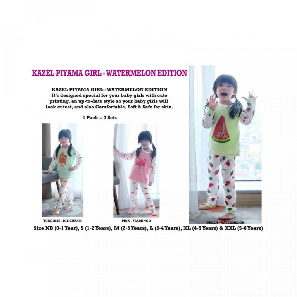 Kazel - Piyama Girl WATERMELON 3stel LARGE