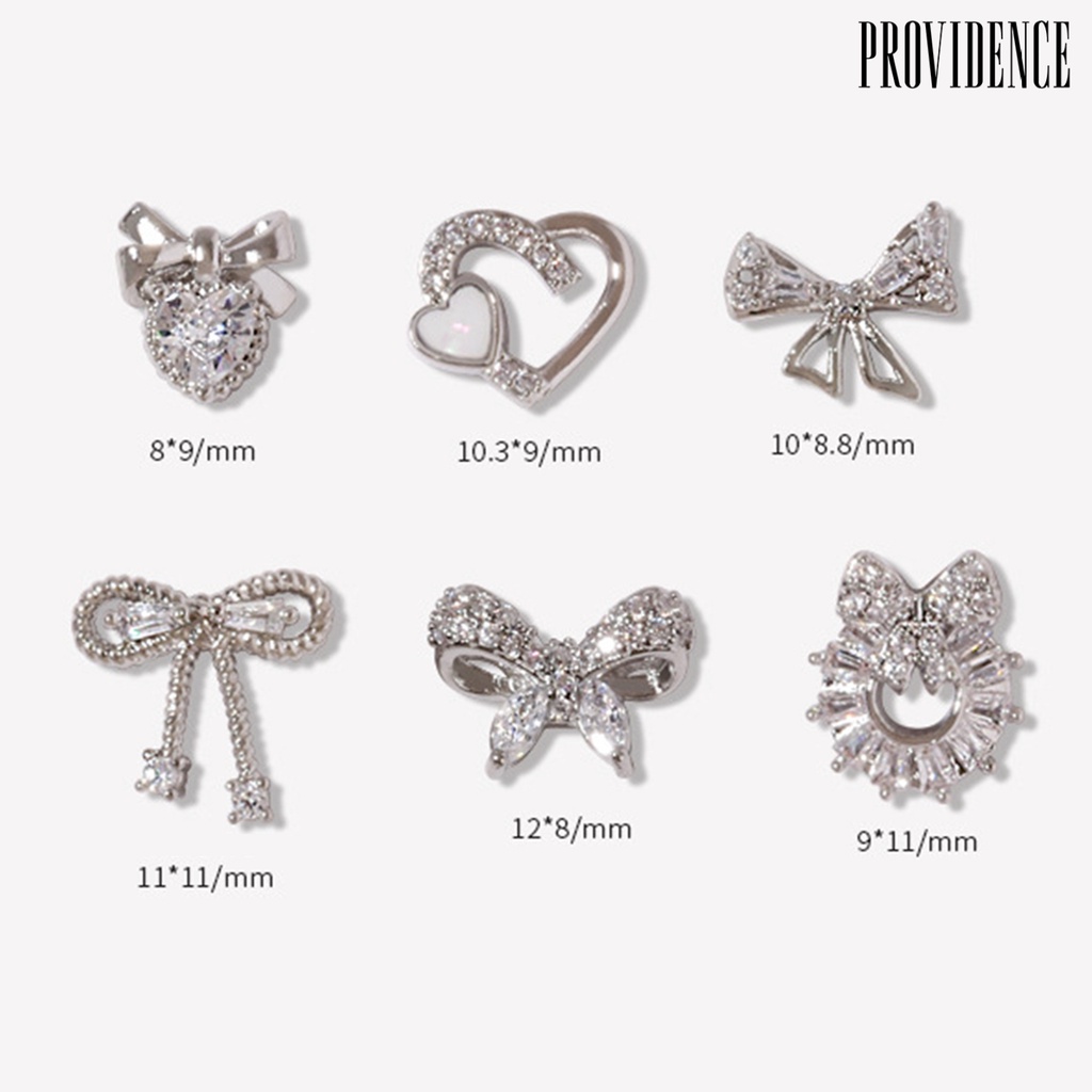 Providence Nail Cubic Zirconia Various Shape Nail Art Accessories Fashion 3D Manicure Decor for Women