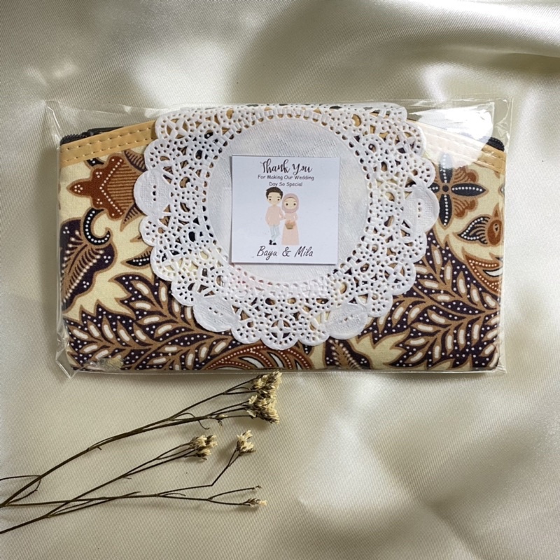 SOUVENIR PERNIKAHAN DOMPET BATIK MURAH