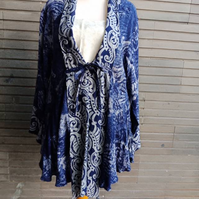 Outer batik peplum