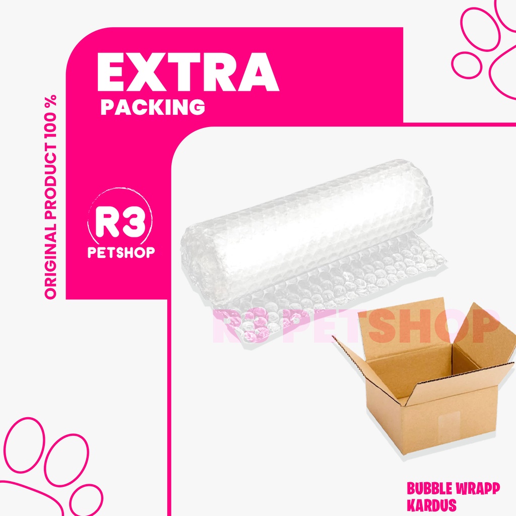 Extra packing bubble wrap &amp; Kardus