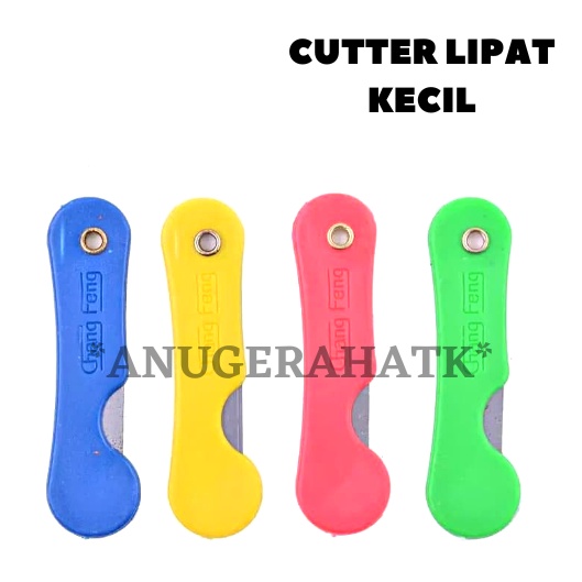 

(12 pcs) Cutter LIPAT Warna KECIL RENTENG