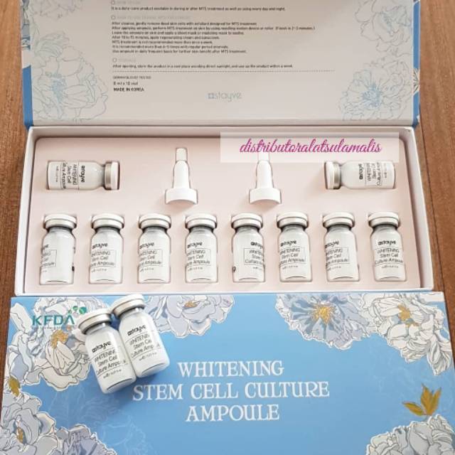 stayve whitening stell cell culture ampoule serum bb glow