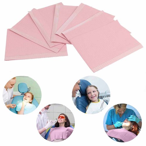 Dental Bib / Polybib / Celemek Dental / Tatakan Ludah / Celemek Gigi / Polibib dokter gigi / Celemek Apron Waterproof / Kesehatan Gigi Isi 125pcs - ONEMED