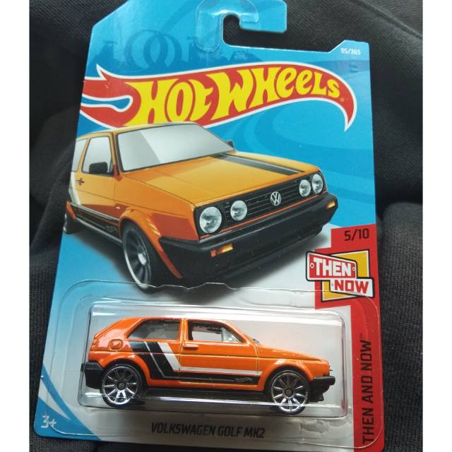 hotwheels vw golf mk2 orange