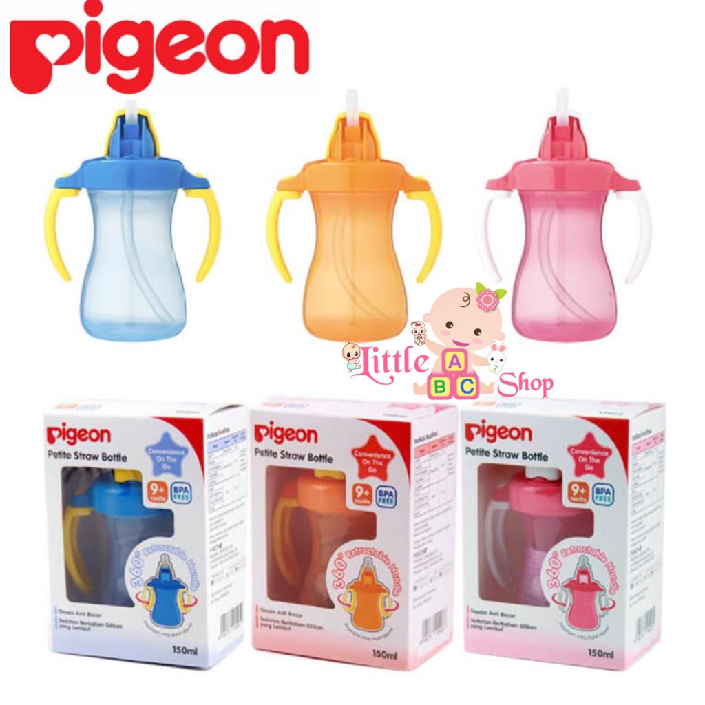 Pigeon Petite Straw Bottle 150ml / Botol  minum Anak pigeon