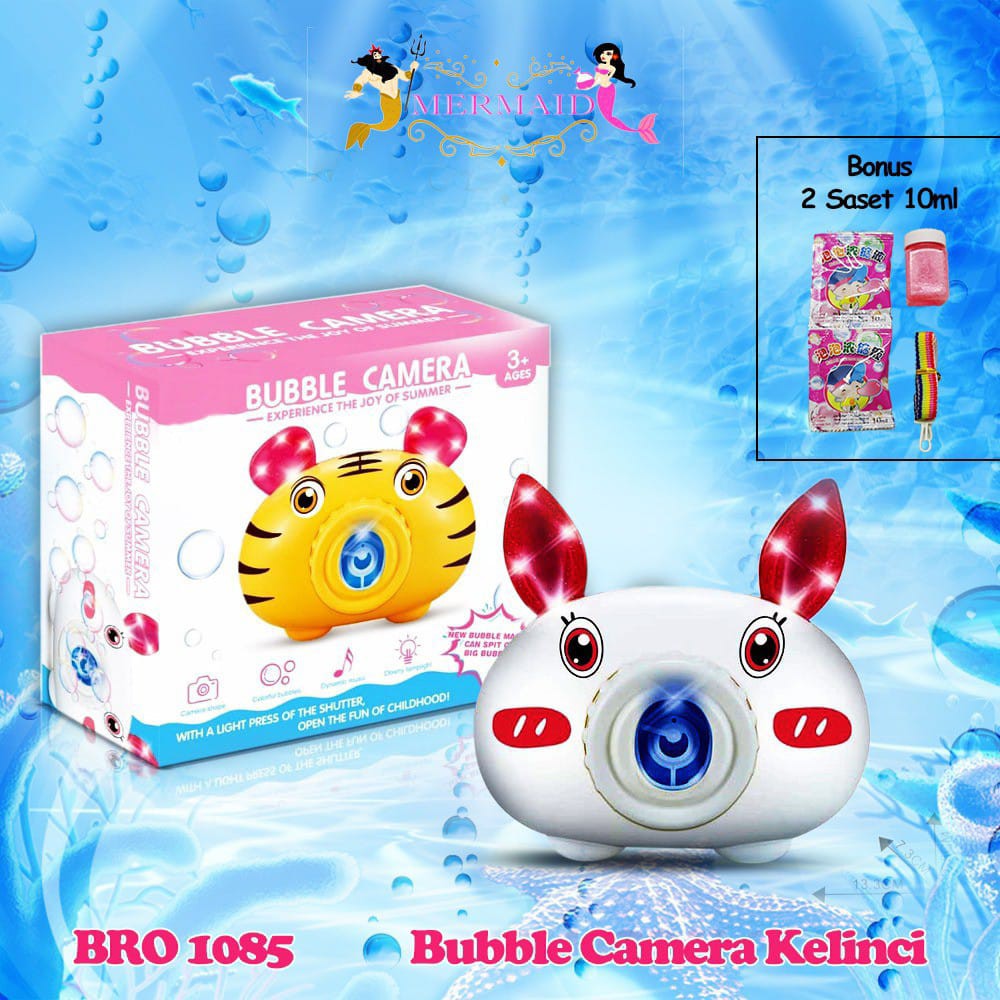 Mainan Bubble Elektrik Bentuk Kamera machine / Gelembung Bubble camera Lampu Dan Musik