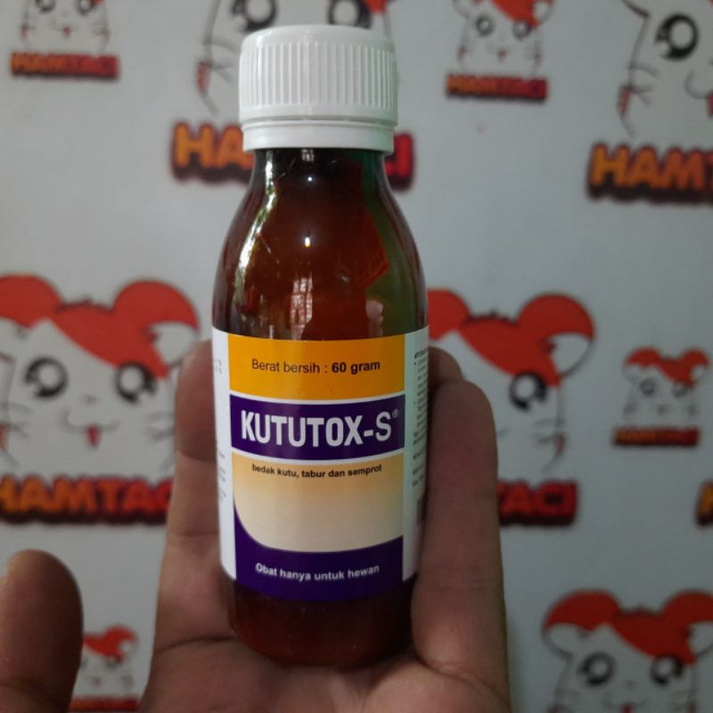 KUTUTOX S 60ML OBAT KUTU HAMSTER/KUCING/KELINCI/KANDANG HEWAN